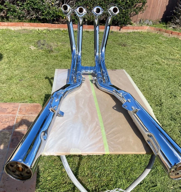 82 Suzi GS1100E FACTORY Exhaust System BEAUTIFUL!!! Recently Plated