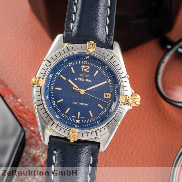 Breitling Antares Stahl / Gold Automatik Datum Herrenuhr Ref. 81970 Klassiker