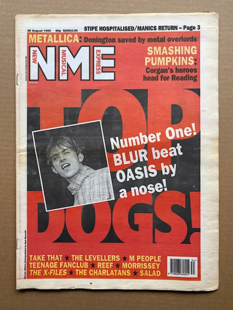 Blur Nme Magazine August 26 1995 - Damon Albarn Cover Uk