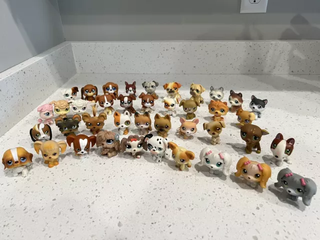 LPS Littlest Pet Shop Huge Dog Lot/Bundle 40 Authentic Rare Hasbro