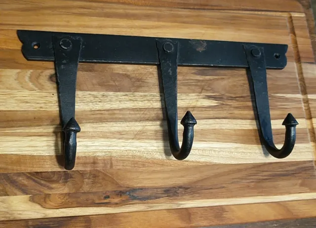 Medieval Coat Rack Wall Hooks Key Hook Cast Iron Towel Hanger Rustic Black