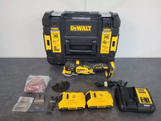 DeWalt DCS355D2 18V XR Brushless Cordless Multi-Tool & Case, Charger, 2X Battery