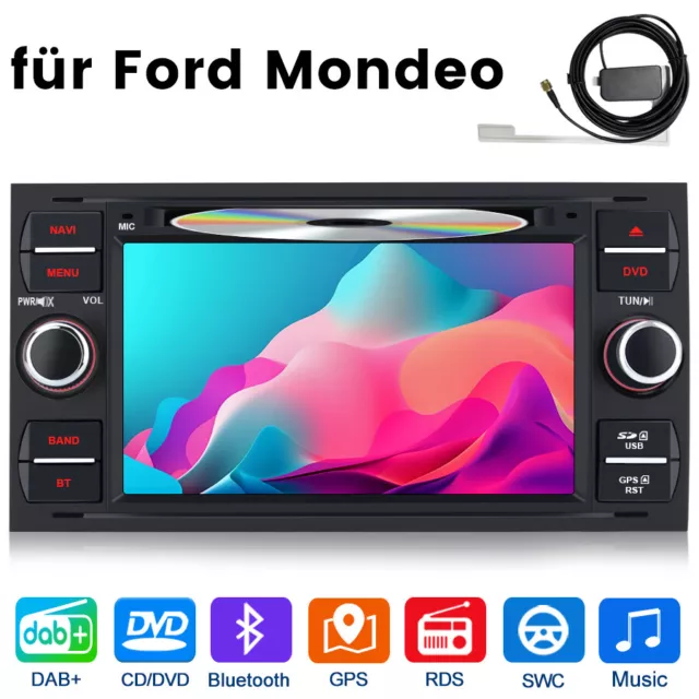 Stereoanlage Für Ford Focus Mondeo Kuga Galaxy C/s-max Gps Dab Sat Nav Dvd Radio