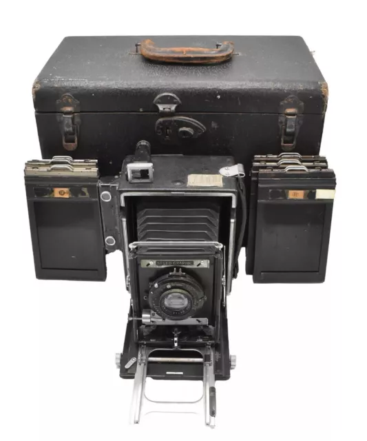 1945 Baby Graflex Speed Graphic 2x3 Camera | Kodak Ektar 127mm F4.7