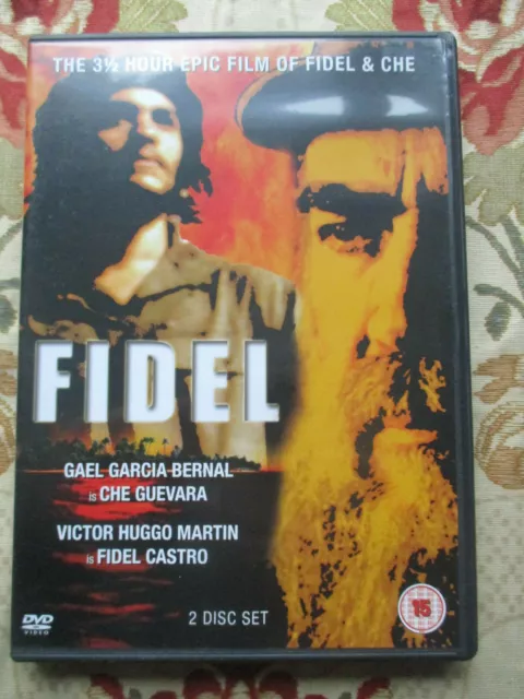 Fidel The 3 & 1/2 Hour Epic Film Of Fidel & Che 2000 Film 2 Dvd Set Region 2 Pal