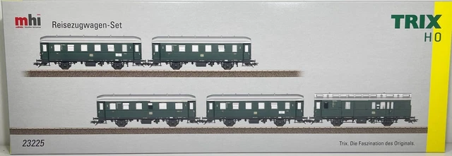Trix M TRIX MHI H0 23225 Reisezugwagen-Set 5-tlg. DB Ep.III NEU & OVP EUR 399 ...
