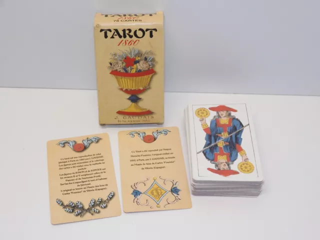 -ANCIEN JEU DE TAROT 1860 dans sa boite 78 Cartes J GAUDAIS PARIS COLLECTION  D