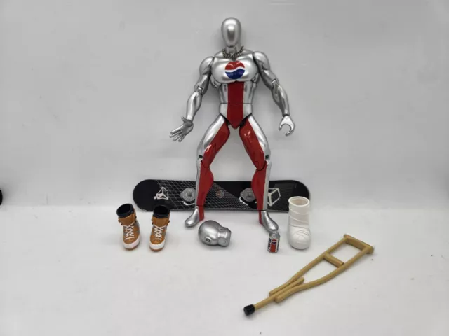 PEPSI MAN Snowboarding Pepsiman Ultra Free Pose Figure 150mm BANDAI Action Loose