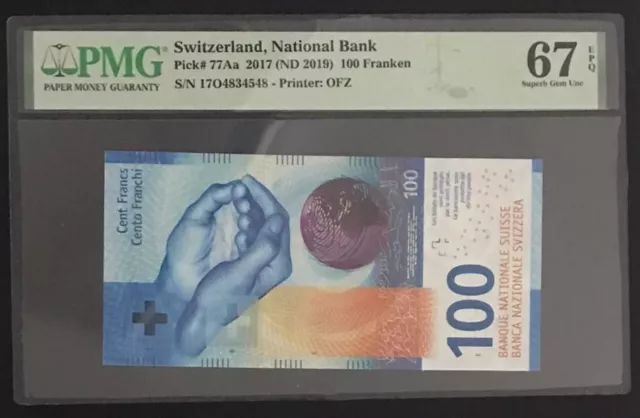 Switzerland, 100 Franken, 2019, UNC, p77Aa