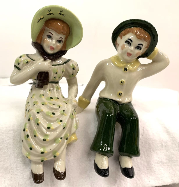 Ceramic Arts Studio Jack & Jill Children Shelf Sitters