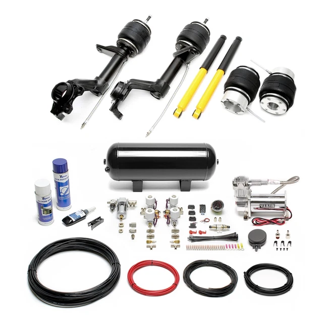 Ta technix Air Châssis + Compresseur Kit Noir pour Opel Kadett D 1979 - 1984