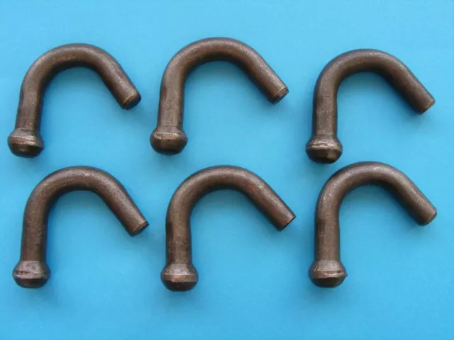 6 x Ball End Rope Hooks Weld On for Trailers & Horsebox Lorry & Pick up