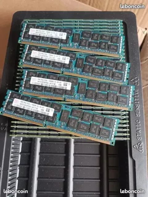 Kit 8x 16GB Hynix PC3L-10600R DDR3 ECC 1333Mhz 128GB Ram