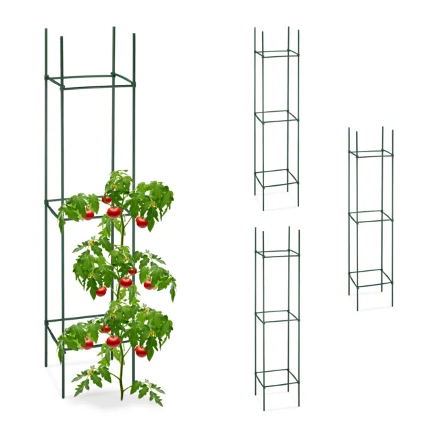 Rankhilfe 4er Set Tomatenturm Staudenhalter Kletterhilfe Rankstütze Blumenhalter