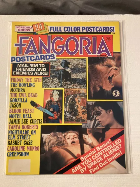Vintage Fangoria Magazine Vol 1 Volume #1 WITH ALL POST CARDS UN-CUT!!!