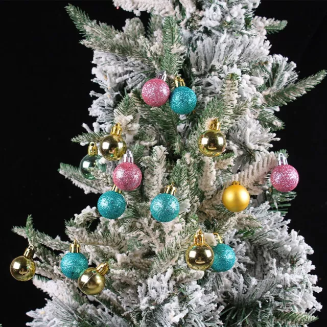 36 Pcs Christmas Tree Baubles Balls Xmas Bubbles Home Party Wedding Decor