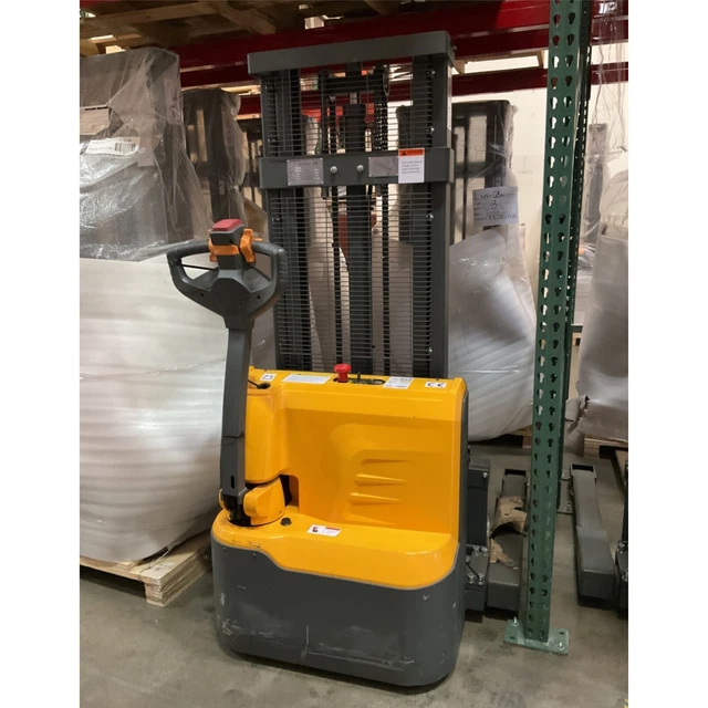 Used Xilin Full Electric Pallet Straddle Stacker 2640lbs  98" Max Lifting Height