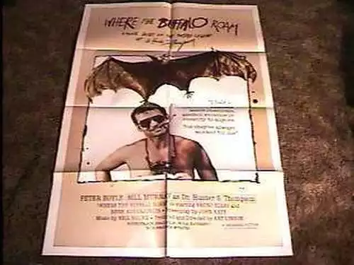 Where Buffalo Roam Movie Poster '80 S Hunter Thompson