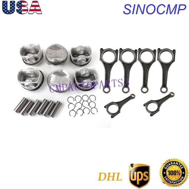 Connecting Rod &Piston&Ring For VW Touareg Audi S4 S5 A6 A7 Q5 Q7 3.0 TFSI