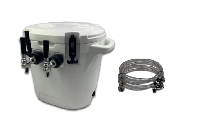 Coldbreak 2-tap jockey box WITH beverage jumpers USED, TAILGATE READY