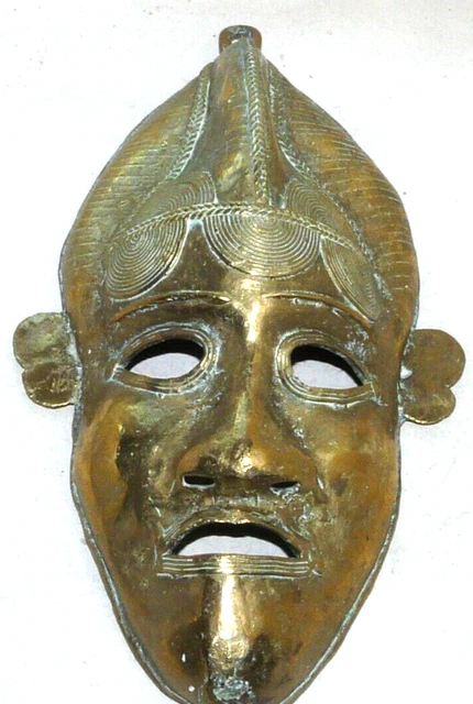 Afrique Masque En Bronze