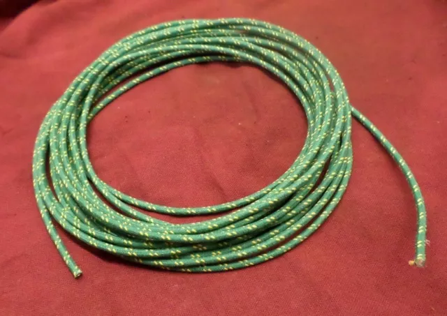 25 ft 14 Gauge Primary Green Wire Hit & Miss Gas Engine Motor Buzz Coil