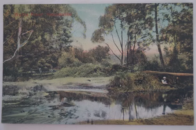 Watts River Healesville Victoria Australia Vintage Antiquarian Postcard.