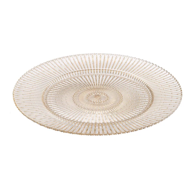 A & B Home 13" Junia Imperial Decorative Plate In Gold 76761