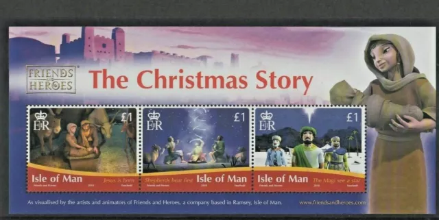 Isle of Man Mini Sheet  2010 The Christmas Story  Unmounted Mint