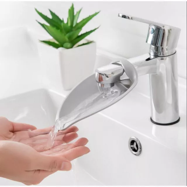 Faucet Extender Child Assist Sink Splash Proof Kitchen Bathroom Accessor-lg