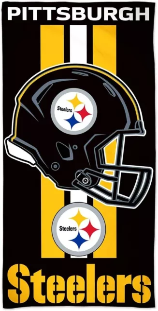 NFL Badetuch Pittsburgh Steelers Beach Towel Handtuch Helm 150x75cm 099606187581