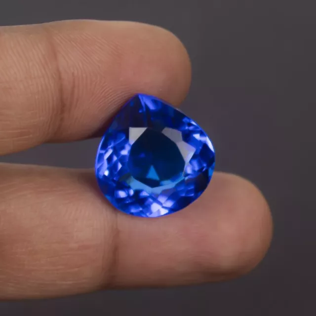 20.0 Ct Certified Natural Translucent Pear Blue Topaz Loose Gemstones Z-583