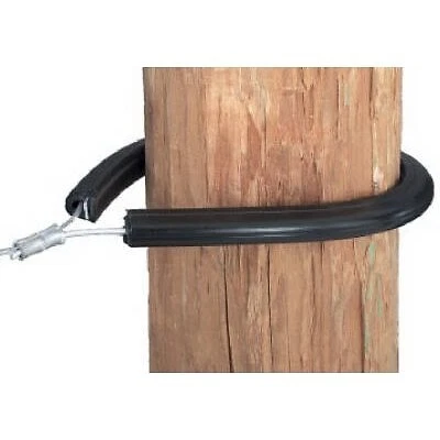 Electric Fence Insulator, Tubular Corner & End Post, Black, 10-Pk. -1779