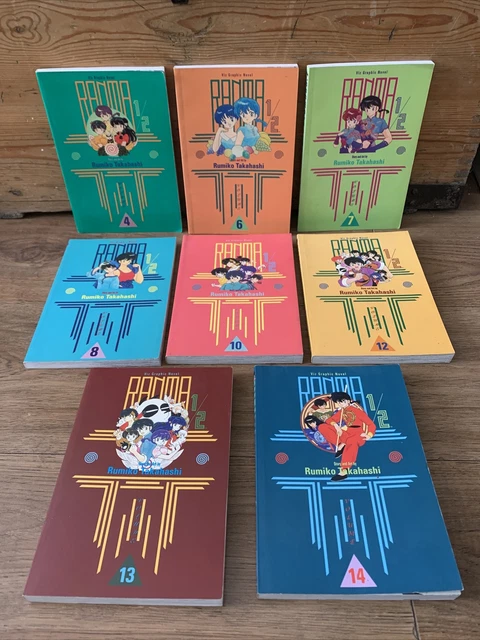 Ranma 1/2 Manga Visual Graphic Novel Book bundle Viz English 1990s all 1st print