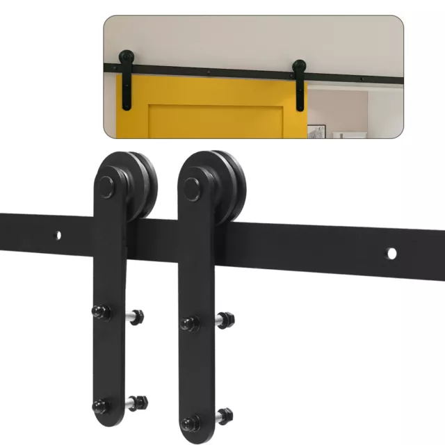 4~20FT Sliding Barn Door Hardware Closet Kit for Single/Double/Bypass I Roller