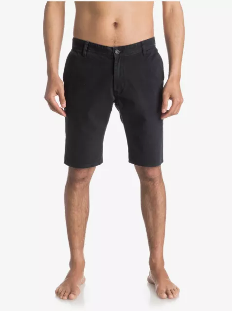 QUIKSILVER Men's Walkshorts EVERYDAY CHINO SHORT - KVJ0 Black - Size 34 - NWT