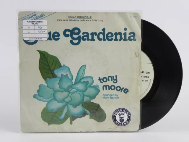 TONY MOORE blue gardenia i'm in love vinile 45 giri 7" pollici disco vinyl