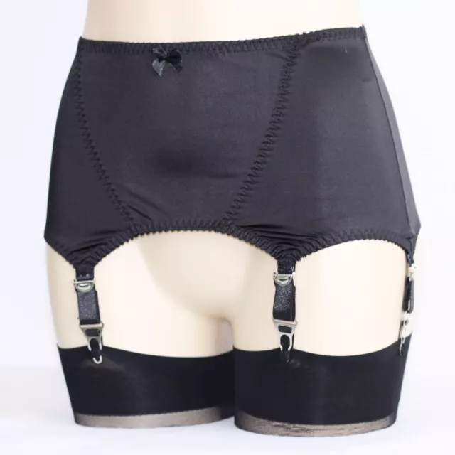 Alacki Lace Edge 6 Straps Garter Belt Skirt Retro Sexy Sheer Mesh Girdle