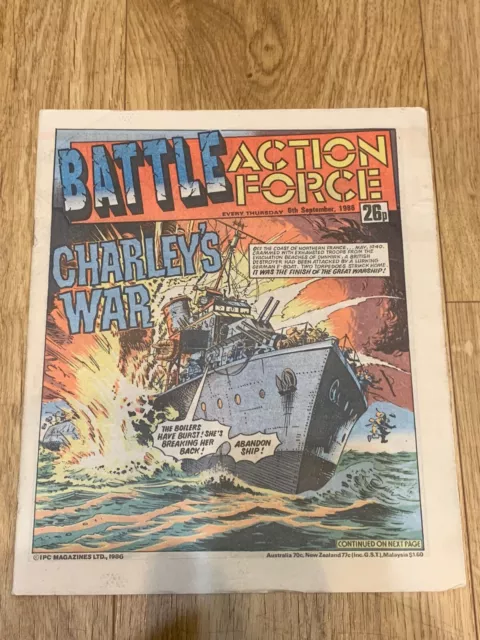 Battle Action force comic good condition no rips or pen marks 6th September 1986