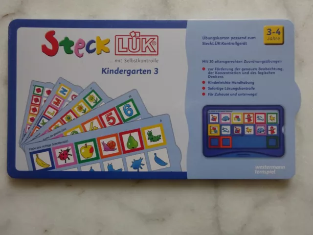 XXXX SteckLük  , Kindergarten 3 , 3 - 4 Jahre , Steck Lük , NEU