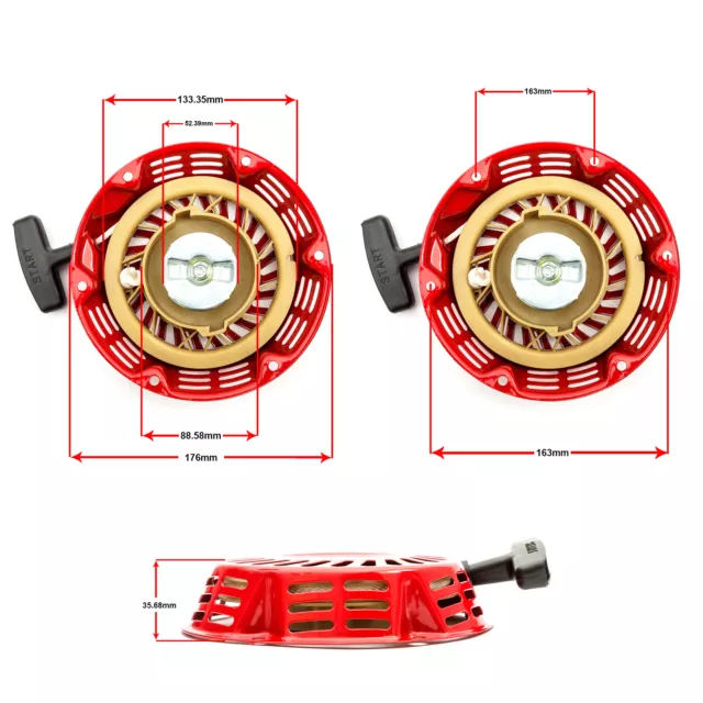 Nicht Original Zugstart Zugkabel Rückstoßstarter passt Honda GX200 Motor ProKarts 2