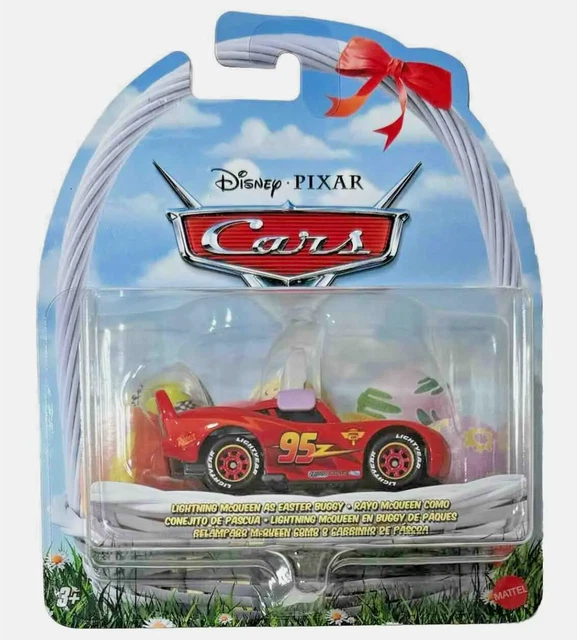 2024 DISNEY CARS Easter Lightning Mcqueen as Easter Buggy HTY62 Mattel