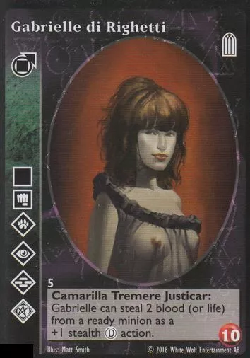 Gabrielle di Righetti - Tremere [Group5/Cap10] Vampire The Eternal Struggle VTES 2