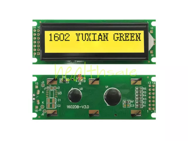 HD44780 Yellow-Green LCD Character Module Display Bezel Backlight 5V 16x2 1602