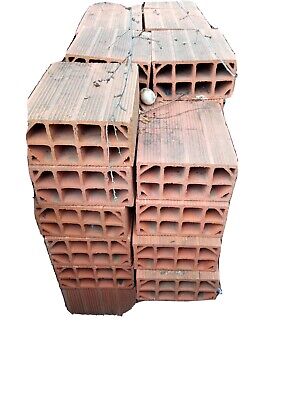 1 mattone blocchetto blocc forato 12cm edilizia terracotta muro argilla ceramica