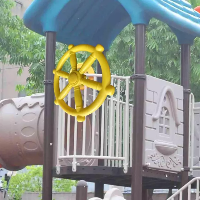 Pirate Ship Wheel Kids Steering Wheel Toy for Park Tree House Playhouse