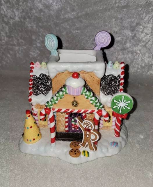 Partylite Exclusive Gingerbread Cottage House Village #1 Tealight Candle Holder