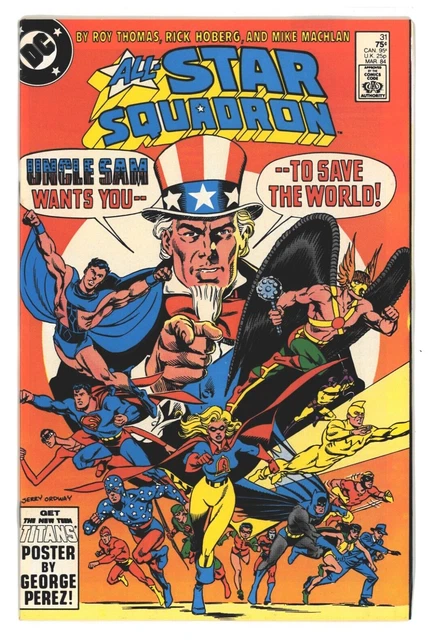 ALL-STAR SQUADRON #31 (DC 1984) 1st App Miss America - Joan Dale!