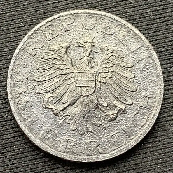 1972 Austria 5 Groschen Coin PROOF  ( Mintage 116K )  Rare World Coin     #N66 2