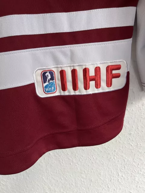 Nike Latvia Team IIHF Vintage Rare Hockey Jersey (Shirt, Top) 3